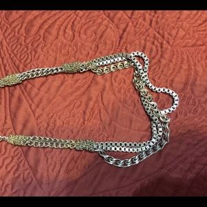 TWO COLOR CHAIN NECKLACE